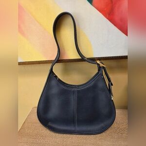 Coach Black and Gold Shoulder Bag with Timeless Design